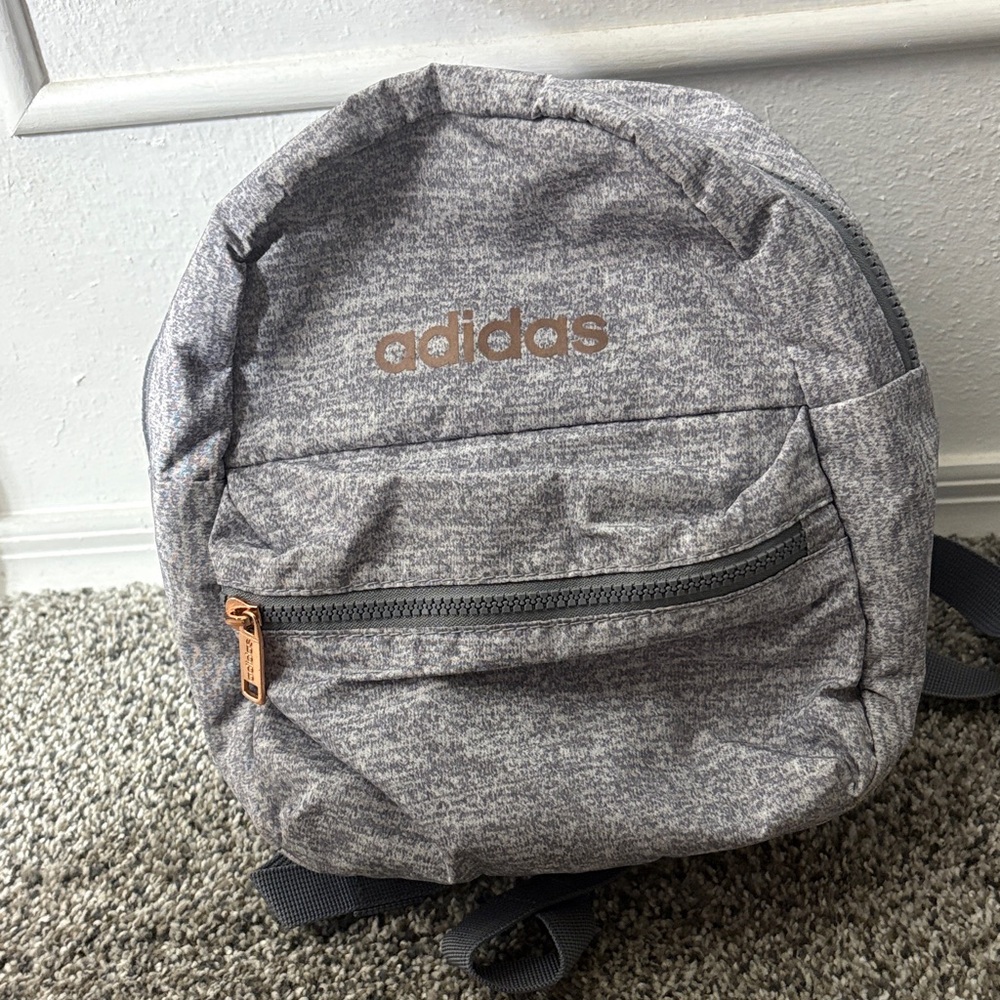 Adidas Heathered Gray Backpack